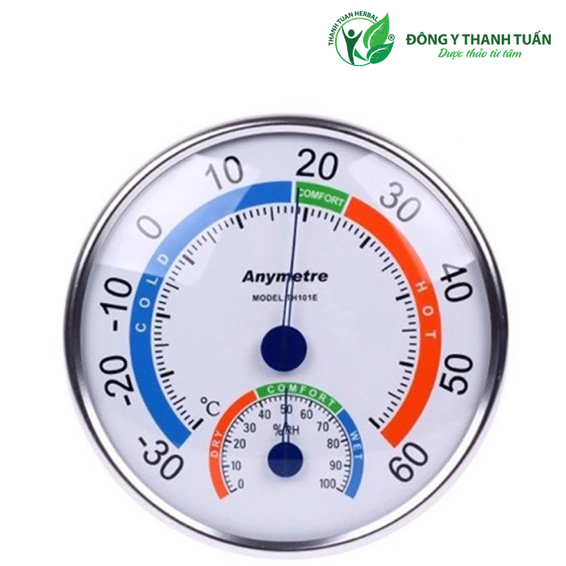 Nhiệt ẩm kế cơ học tanaka th101e - công nghệ nhật bản - để bàn hoặc treo tường