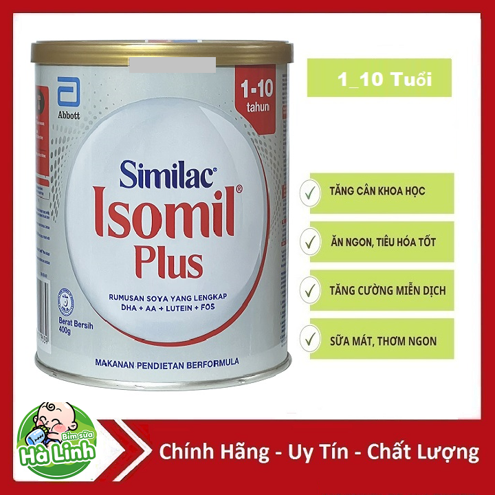 Sữa bột Similac isomil Plus 400g Date 2026