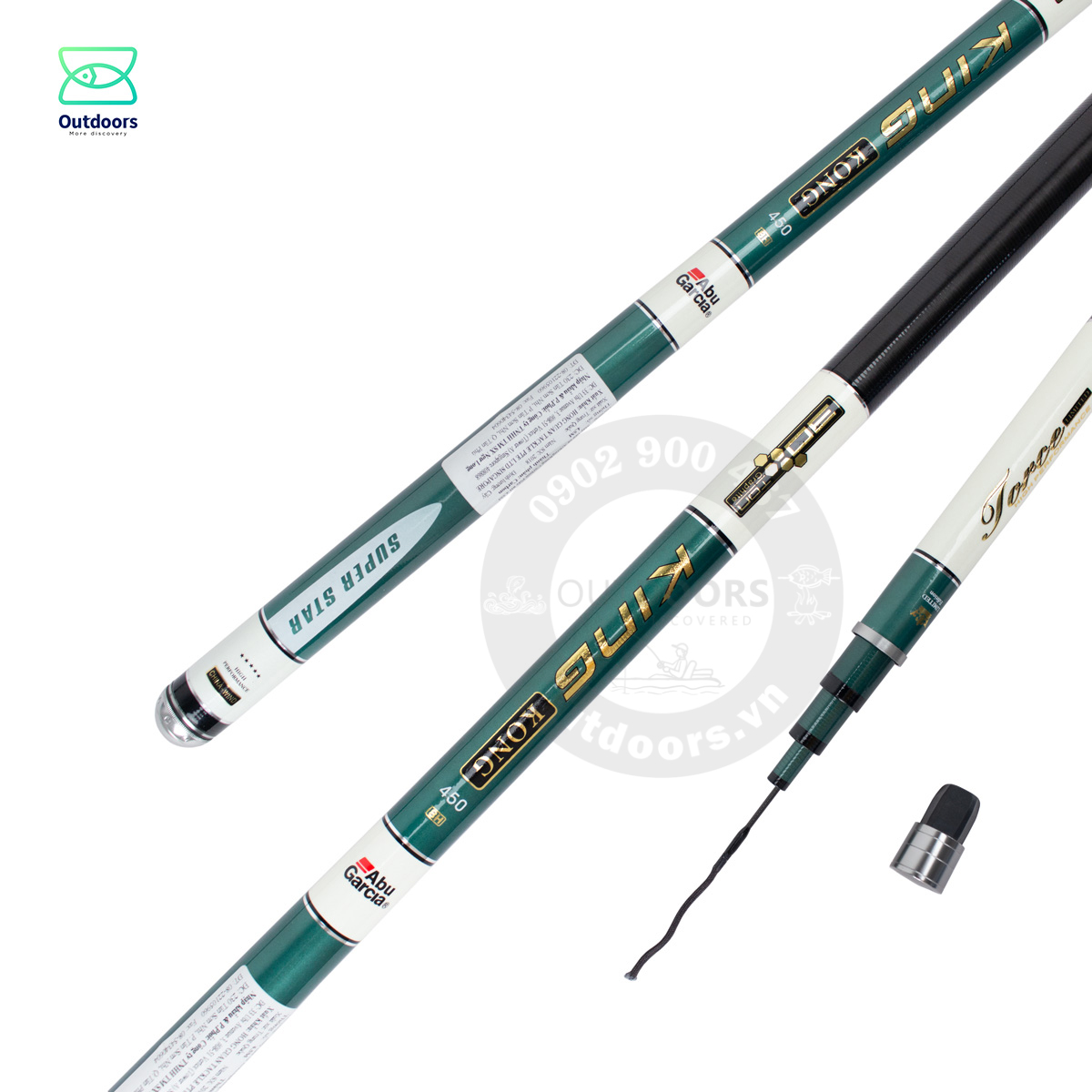 Cần câu tay abu garcia kingkong carbon pole 8h 3m6/ 4m5/ 5m4/ 6m3