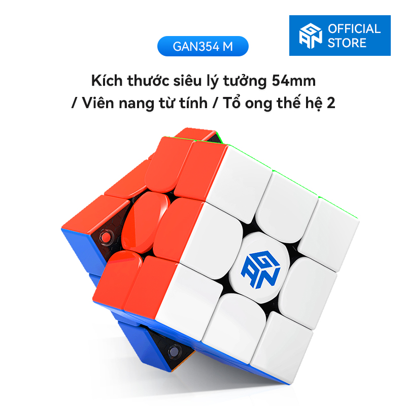 [GAN Official Store]Khối Từ Tính GAN 354 M V2 Khối Ma Thuật 3X3 Không Cần Dán GAN354 M Ver.2020 Đồ Chơi Xếp Hình Cho Trẻ Em Và Bàn Tay Nhỏ Có Thêm GES