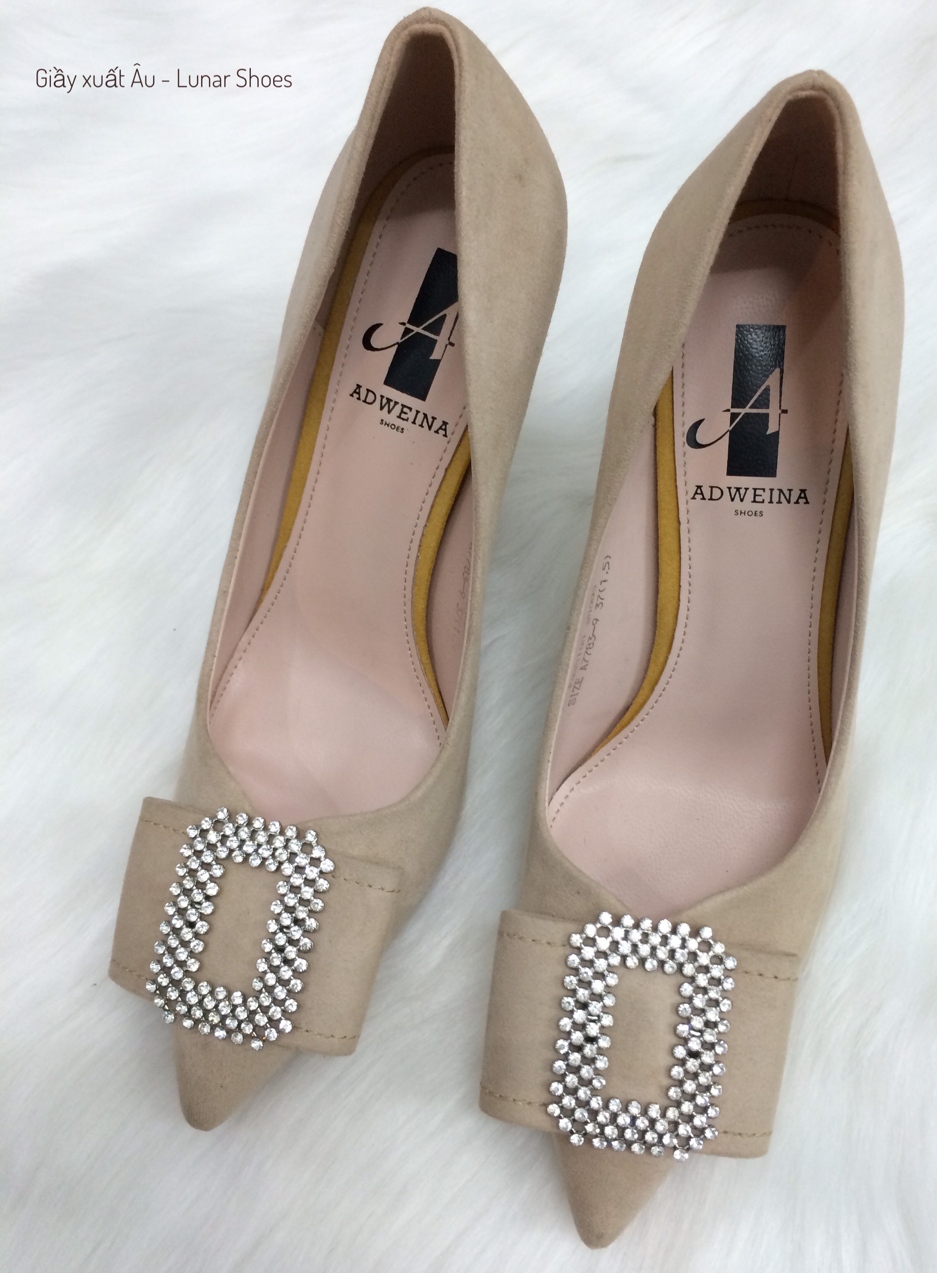 G32 SALE Giầy cao gót ADWEINA đính đá Size 37