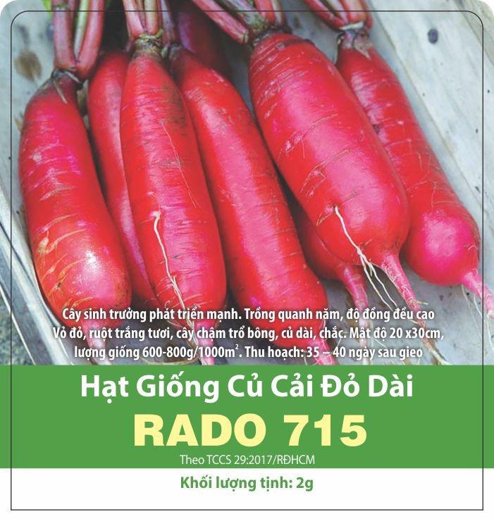 Hạt Giống Củ Cải Đỏ Dài Năng Suất Cao (5gr)