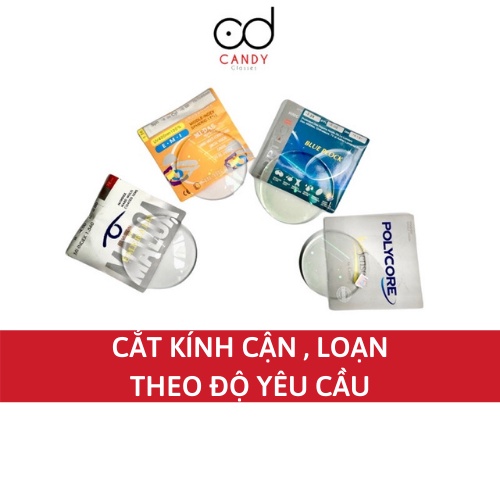 Mắt kính cận loạn chống xước, chống tia UV, ánh sáng xanh - Tiệm kính Candy