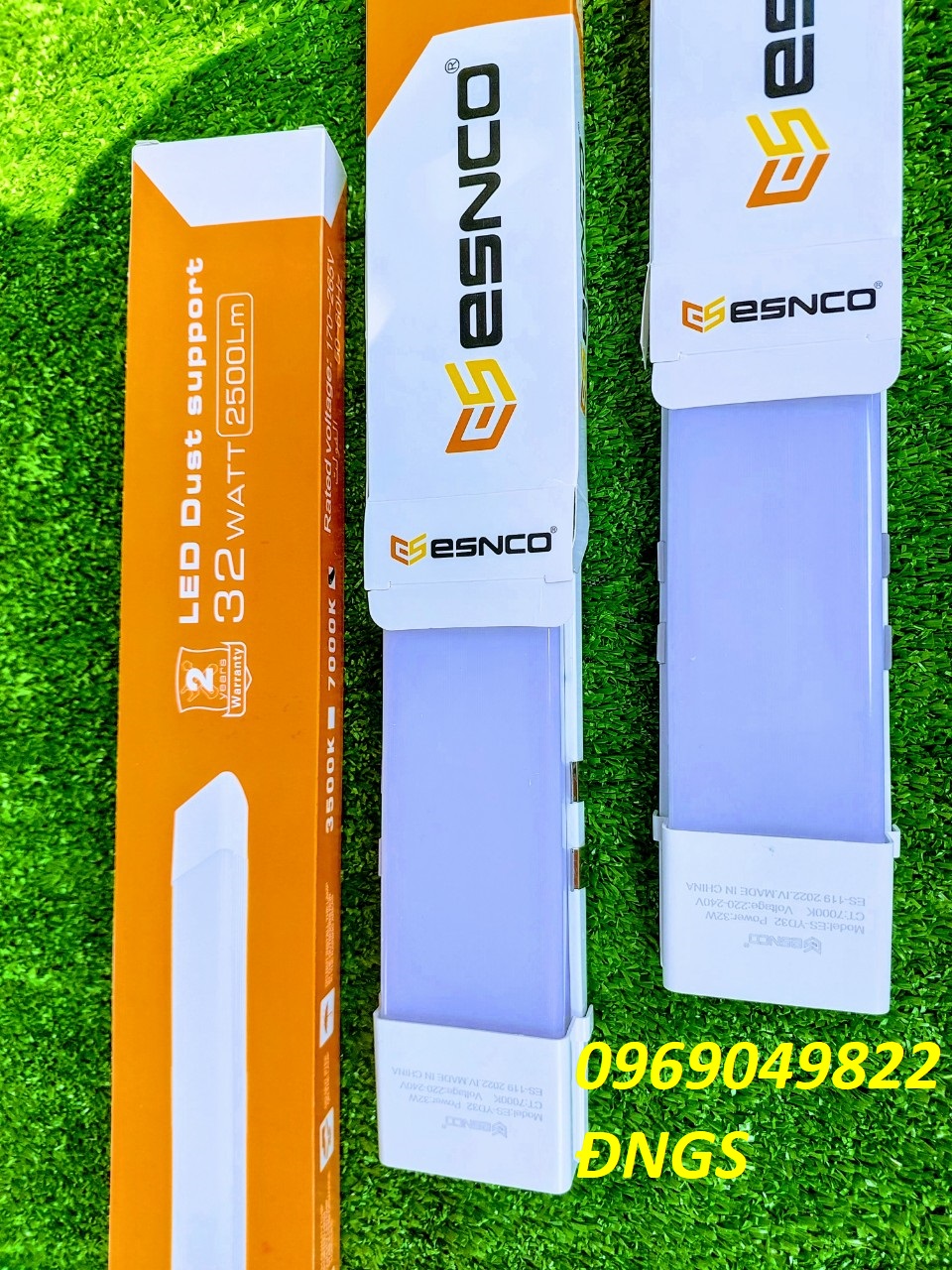  Đèn led bán nguyệt vuông 60cm 32W siêu sáng trắng 7000K ESNCO  đặt mua từ 2 sp  