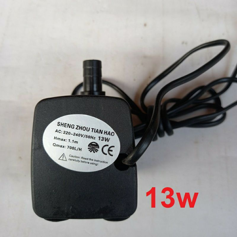 Máy bơm nước chìm 13w, hồ cá hòn non bộ ,thác nước, máy bơm nước quạt điều hòa 13w
