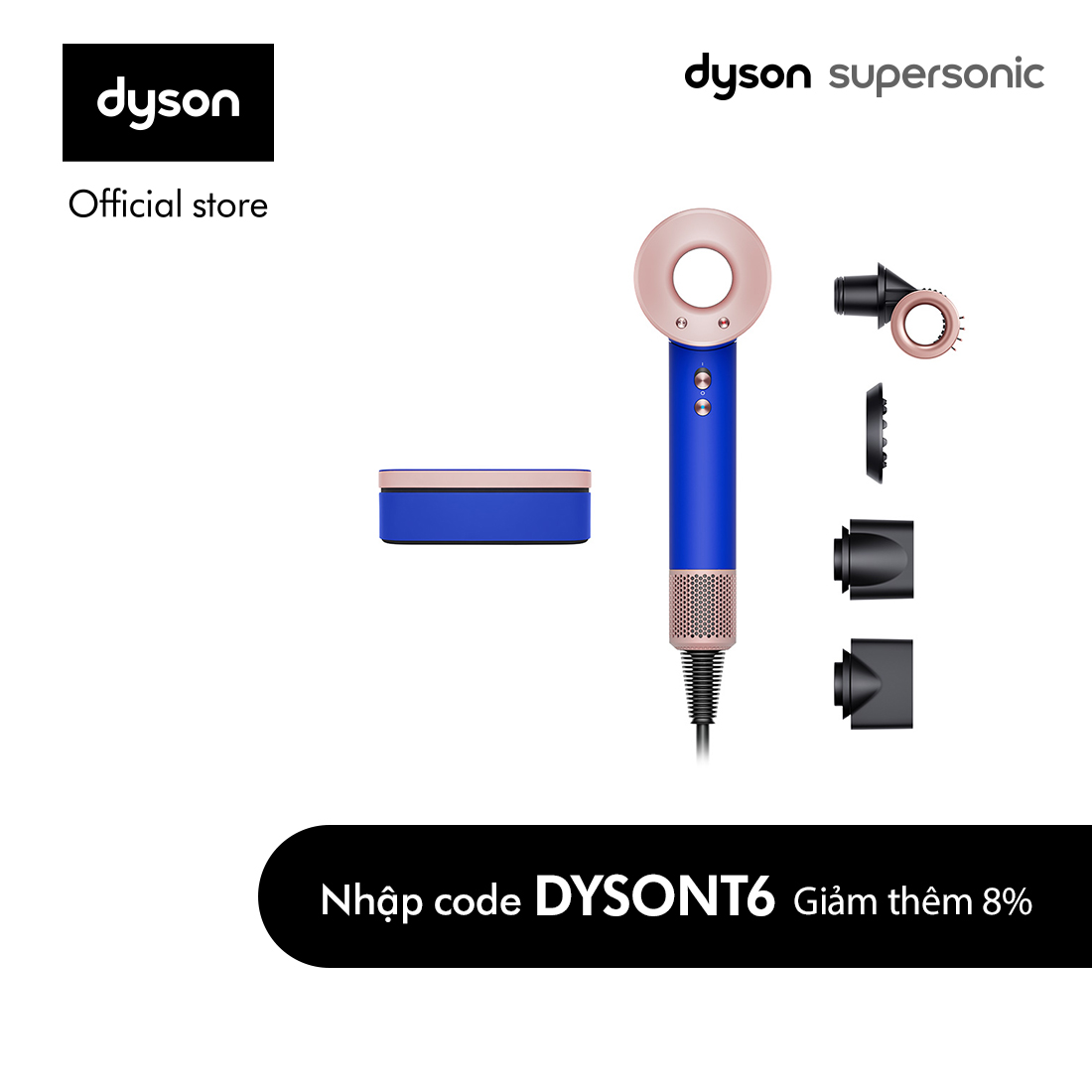 Máy sấy tóc Dyson SupersonicTM HD15 với đầu Flyaway Smoother