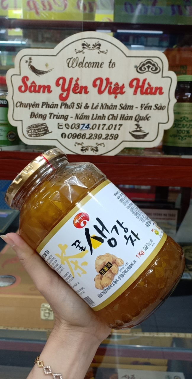 Mật ong gừng hàn quốc - hũ 1kg