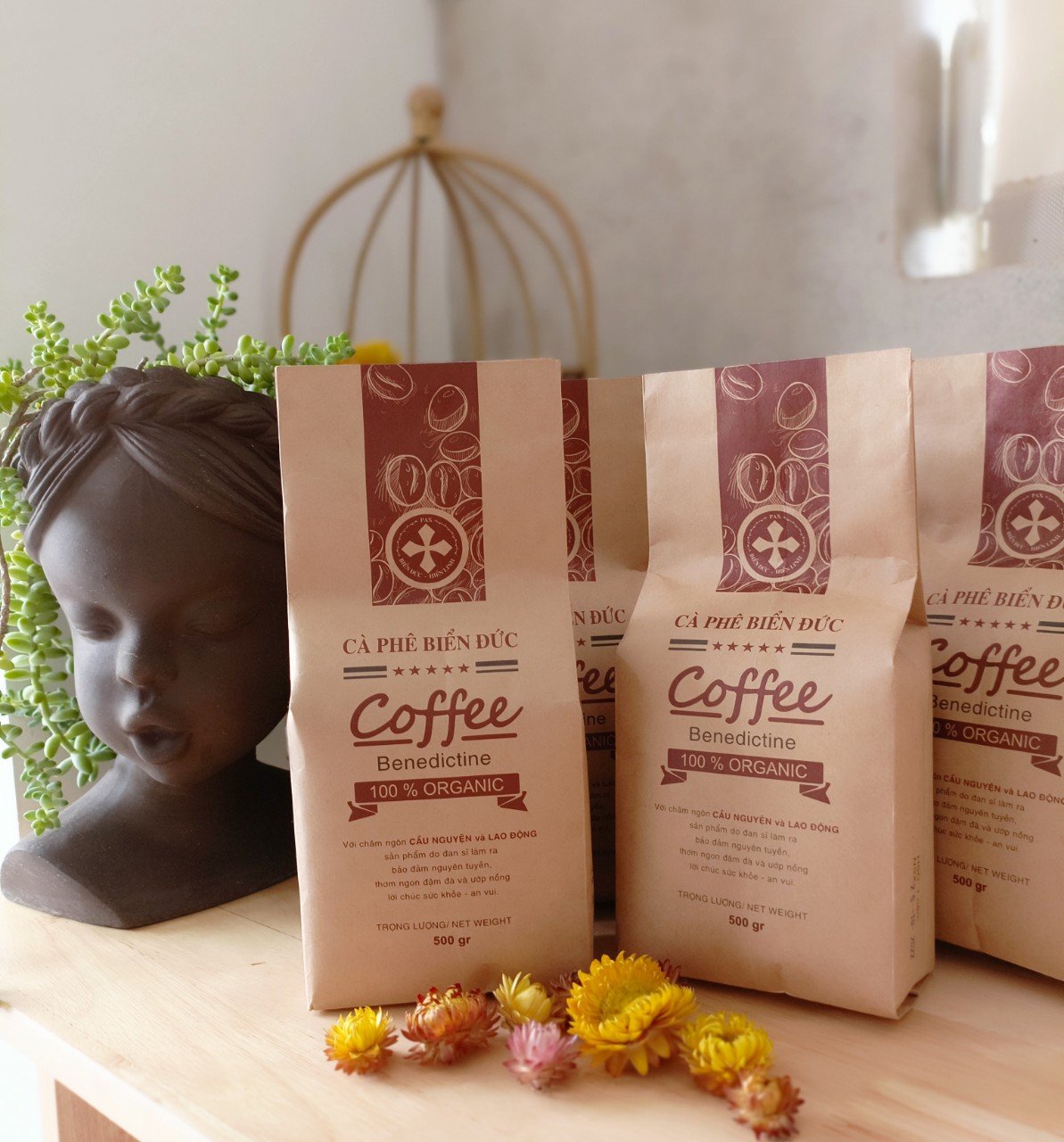 Cà phê organic biển đức gói 500gr
