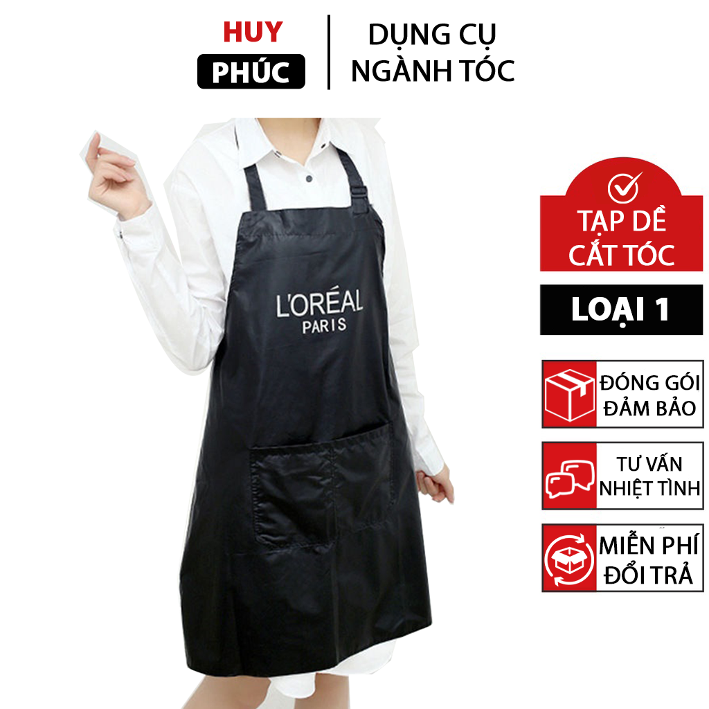 Tạp dề cắt tóc barber nam, tạp dề cho thợ làm tóc, nấu ăn pha chế cafe cà phê