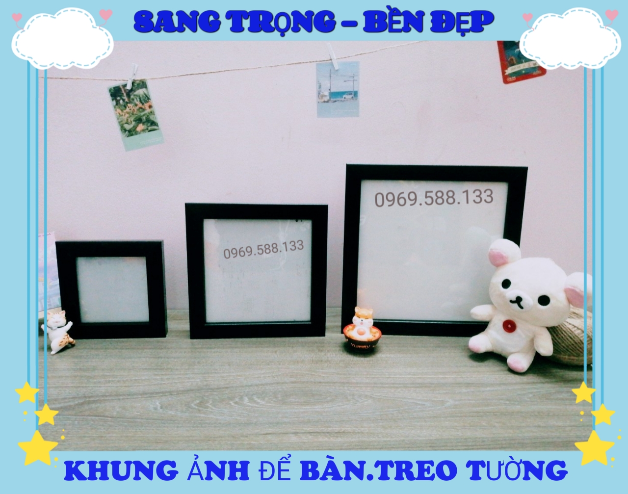 Khung ảnh kích thước 20x20cm