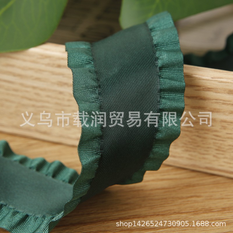 Ruy băng viền bèo bản 3.8cm làm phụ kiện tóc