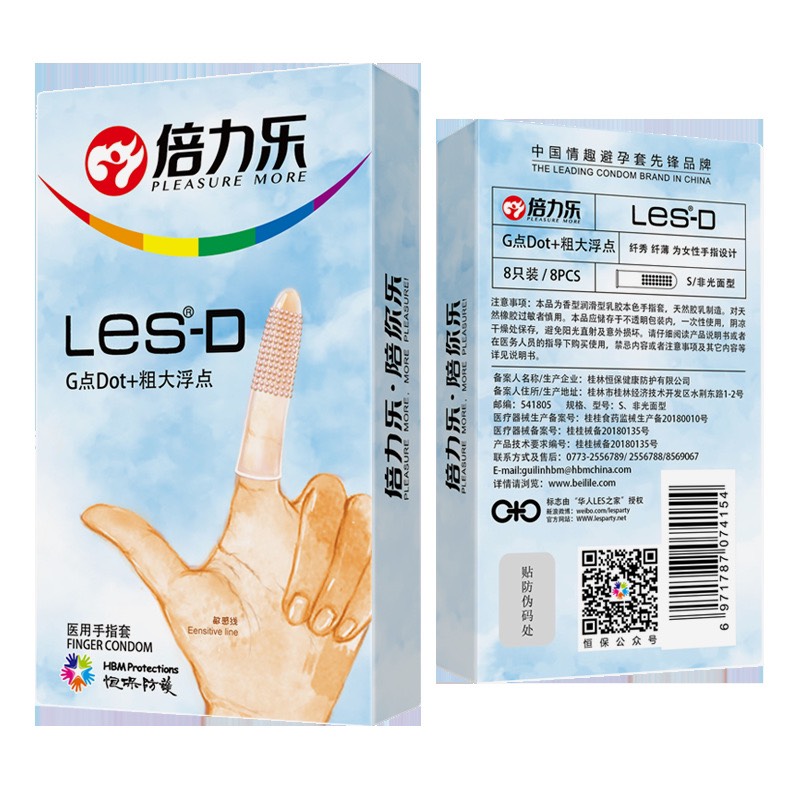 Bao cao su ngón tay Les D (finger) có Gai nổi Tăng cảm giác