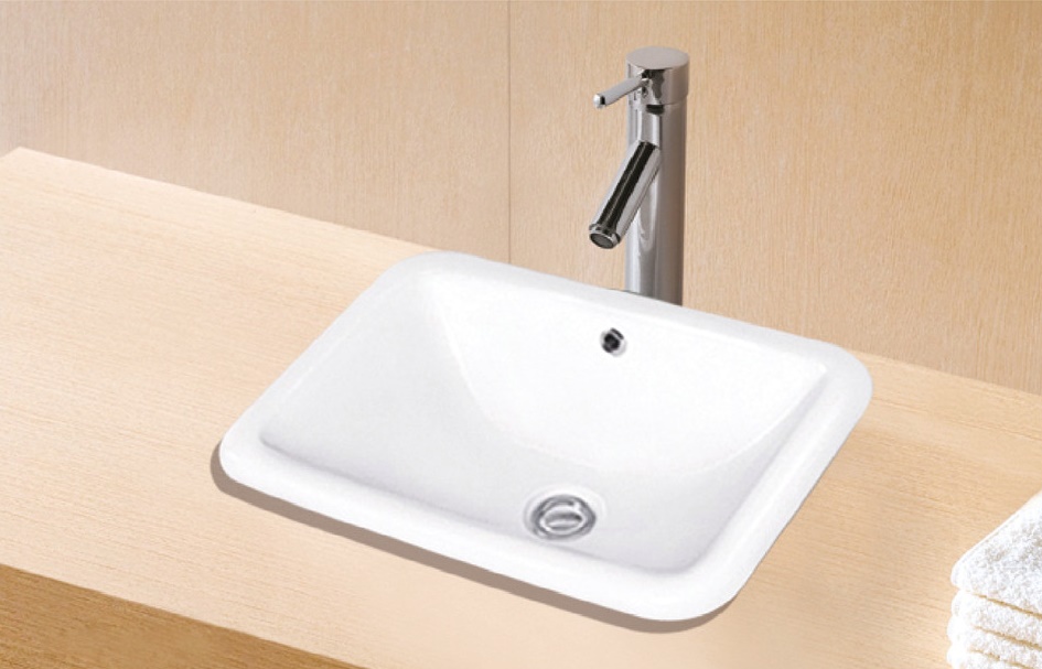 Chậu lavabo bán âm mặt đá kassani ks-9602 bồn rửa mặt bán âm lavabo bán âm mặt đá
