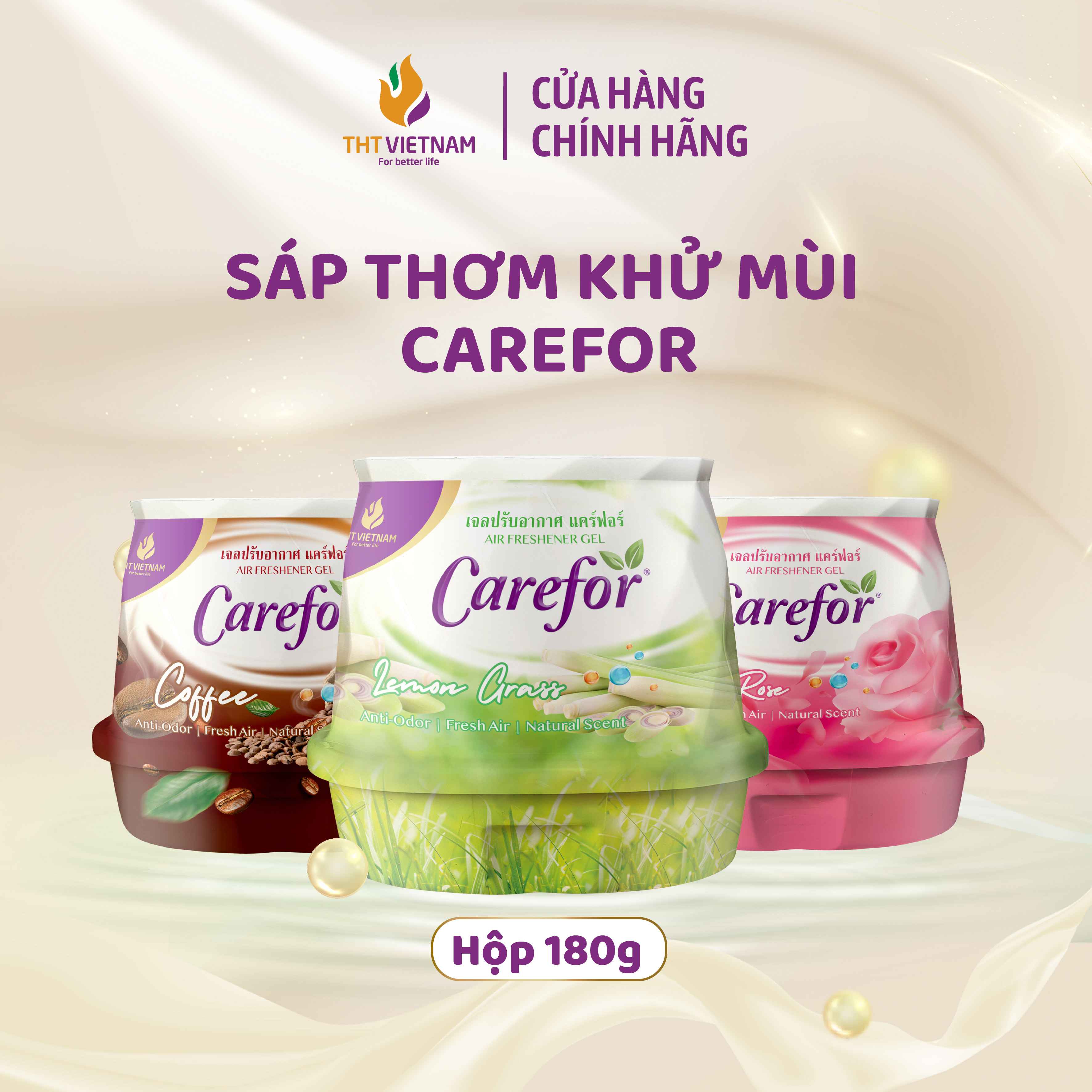 Sáp thơm phòng Khử mùi Carefor Chính hãng