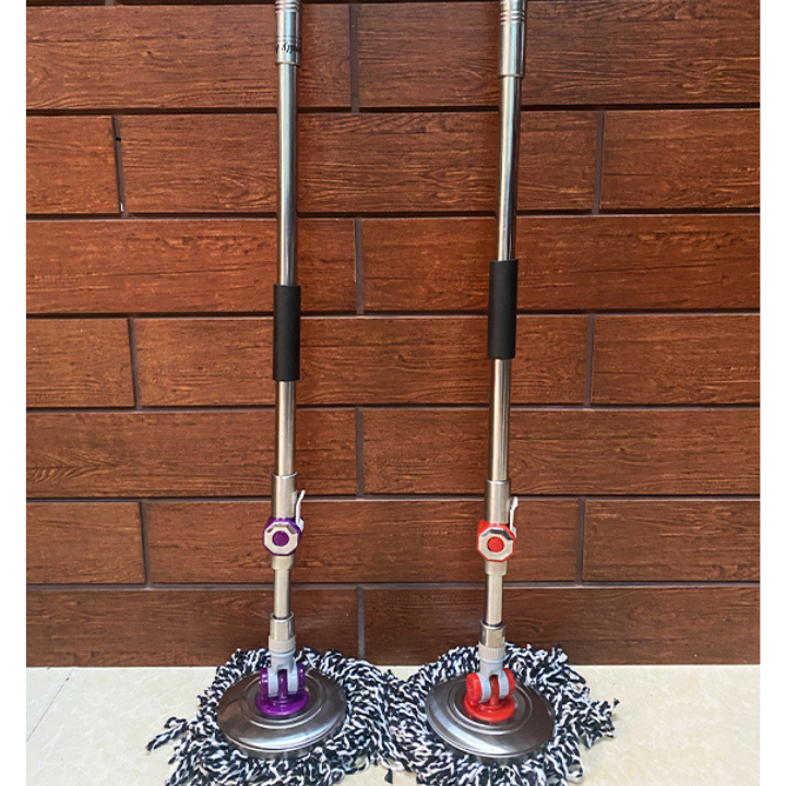 Cây lau nhà thái lan 360 độ cây lau nhà inox cao cấp tăng đưa rất nhẹ kèm bông lau microfiber siêu sạch siêu thấm hút