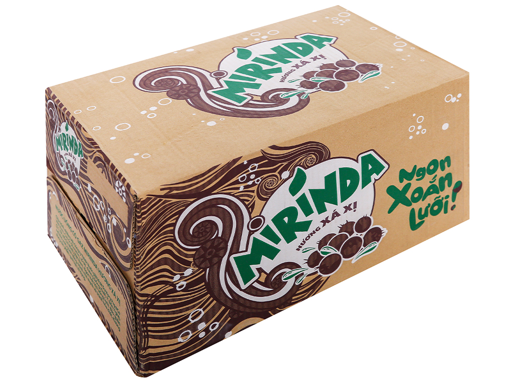 Thùng nước ngọt mirinda xá xị 390ml - chai nhựa
