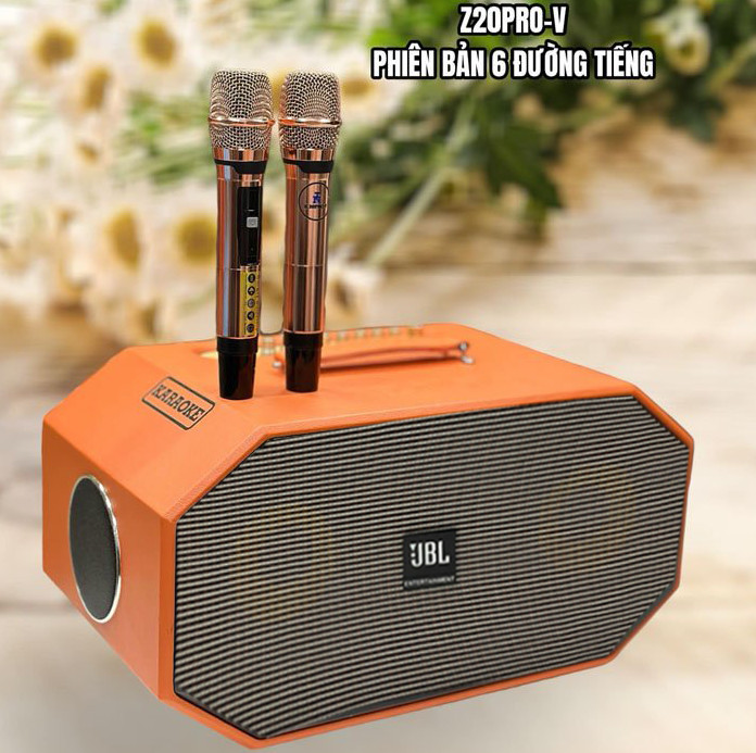 Loa Xách Tay JBL Z20PRO Cực Chất Với 6 ĐƯỜNG TIẾNG Kèm 2 Micro Công Xuất Cực Lớn 600W 2 Bass 20cm 2Trung 2 Treble Chỉnh Reverb Echo Delay Bluetooth 5.0 Cáp Quang HDML AUX Âm Thanh Đánh Cực Mạnh