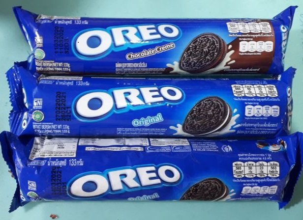 Bánh Quy Oreo kem Vani/ Chocolate/ Dâu (Cây 133g) combo 5cây