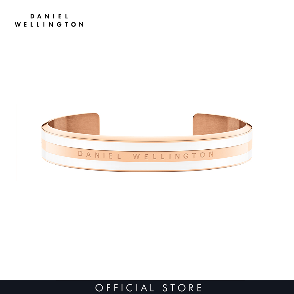 Vòng tay Daniel Wellington màu trắng, vàng hồng - Emalie Bracelet