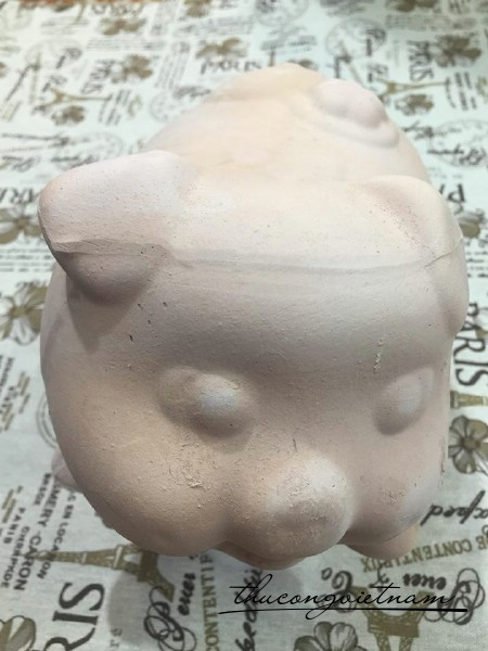 HEO ĐẤT NUNG CHƯA TÔ- size trung dài 18cm