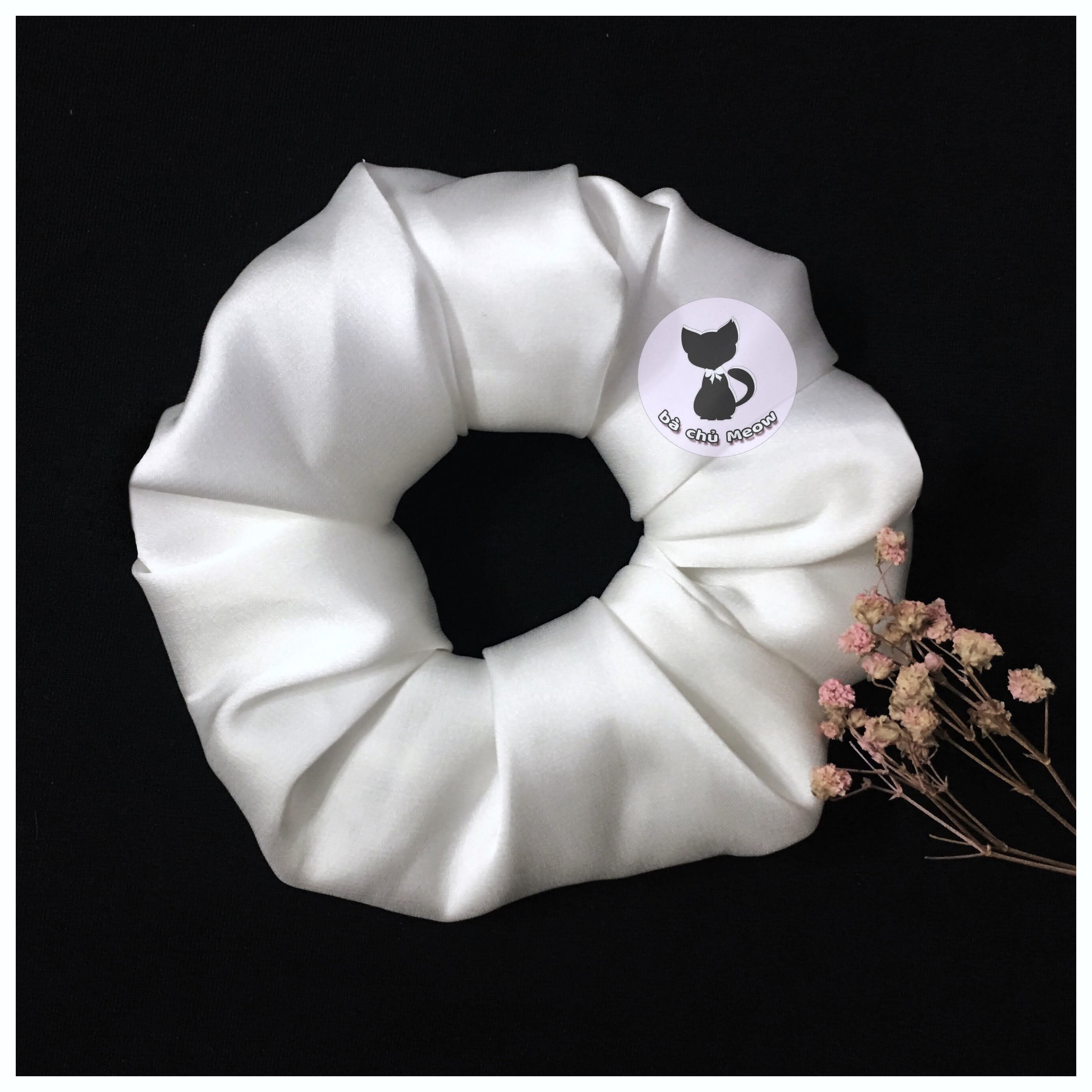 Dây cột tóc - Đồ cột tóc phong cách Vintage - Scrunchies Đa Sắc Màu