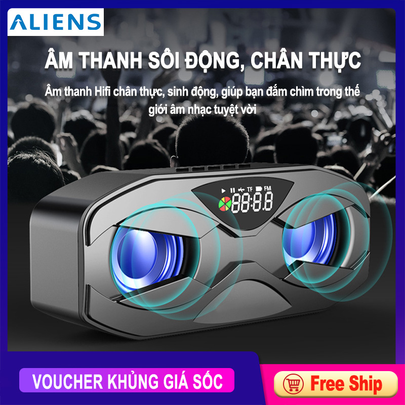 Loa bluetooth M5, âm bass siêu trầm, loa dã ngoại, loa mini, dùng trong gia đình, phiên bản kỹ thuật số