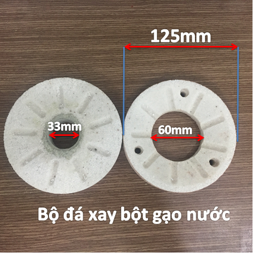 Bộ đá xay bột gạo nước 3 lỗ máy 800w-900w