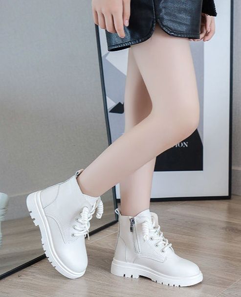 Giày bốt bé gái, giày cao cổ bé gái, bốt bé gái phong cách Hàn Quốc ON38