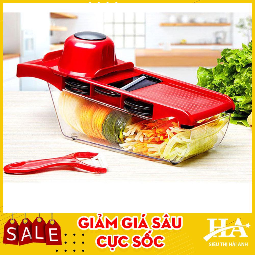 Bộ dụng cụ cắt gọt rau củ quả đa năng 6 in 1, dụng cụ nạo rau củ thành dạng sợi, dụng cụ bào sợi thái lát củ quả đa năng, bộ nạo rau củ đa năng GDCG01