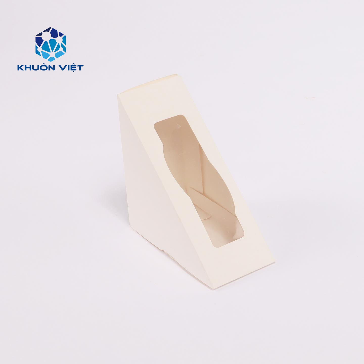 Hộp giấy đựng sandwich - Gói 50 hộp giấy trơn