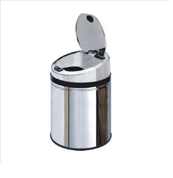 Thùng rác cảm ứng tự oộng ECOLIFE chất liệu INOX, có thùng nhựa bên trong, tự động đóng mở dung tích 9L