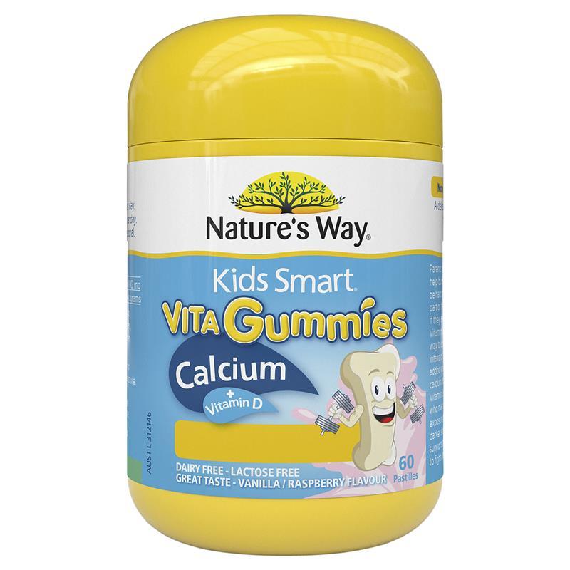 Kẹo Vita Gummies Nature’s Way Kids Smart canxi vitamin D3