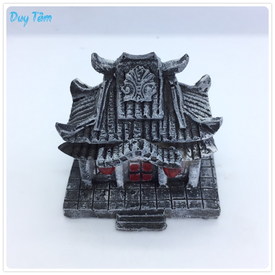 Tiểu cảnh hồ cá, bán cạn, bể cá thủy sinh, hòn non bộ, thác nước, trang trí sân vườn, sen đá, bonsai, thác nước, terrarium, mini để bàn. TC001- Mô hình nhà cổ trấn.