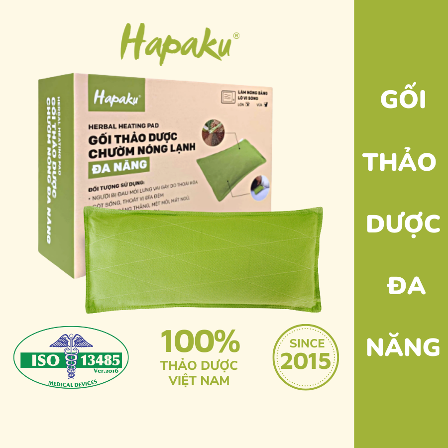 Gối Chườm Thảo Dược Lưng Bụng Túi Chườm Nóng Giảm Đau Lưng Hông Làm Nóng Bằng Lò Vi Sóng HAPAKU Việt Nam