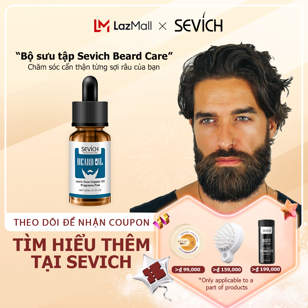 SEVICH Nam Dầu Dưỡng ​Râu 20Ml Râu Essential Lỏng