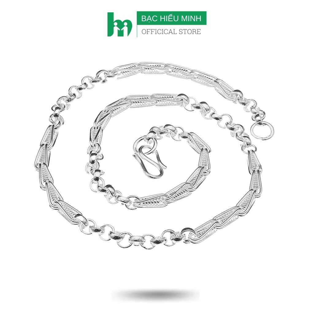 Dây chuyền vòng cổ trẻ em bạc cao cấp chuẩn 925 bạc hiểu minh dte020