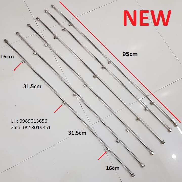 Cần phun inox nối dài láp dàn phun thuốc trừ sâu