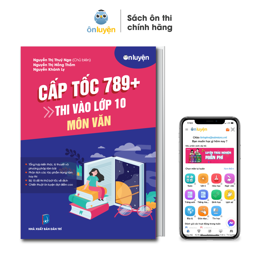 Sách thi vào 10 - Cấp tốc 789+ môn Văn - Nhà sách Ôn luyện