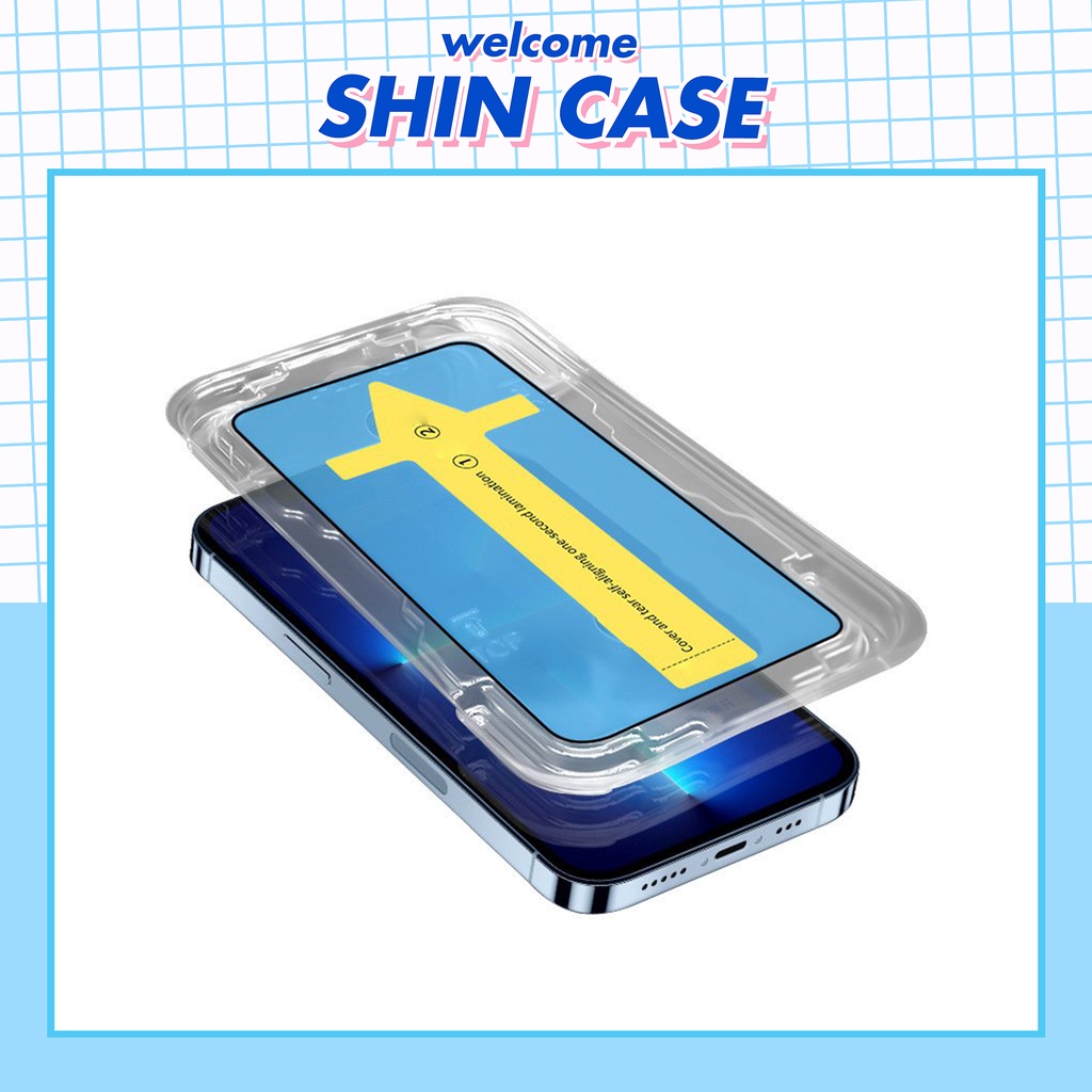 Kính cường lực iphone dán tự động 6/6plus/6s/6splus/7/7plus/8/8plus/x/xs/11/12/13/pro/max/promax/Shin Case/Ốp lưng