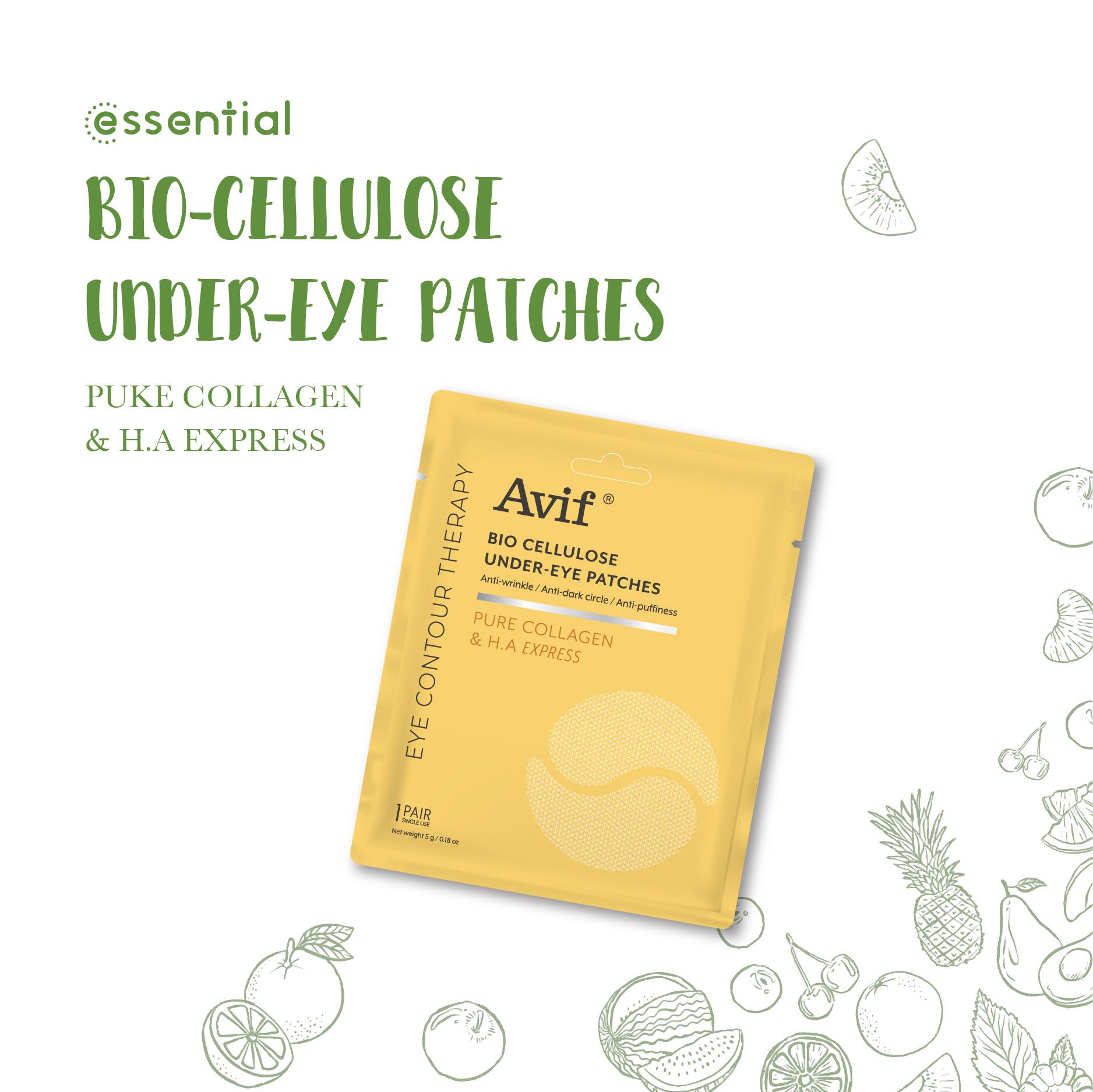 Mặt Nạ Mắt - Avif Bio Cellulose - Cấp Ẩm Giảm Quầng Thâm Hiệu Quả