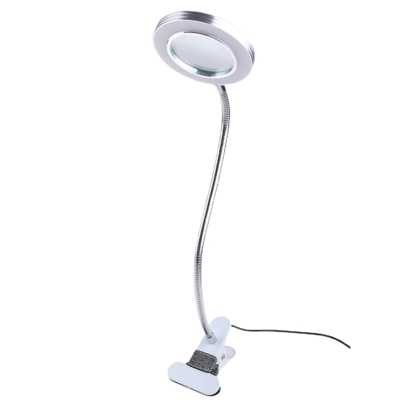 Kính lúp 8x chiếu sáng kính lúp để bàn xoay linh hoạt sửa chữa sắt hàn/đèn bàn/trang điểm/đọc sách
