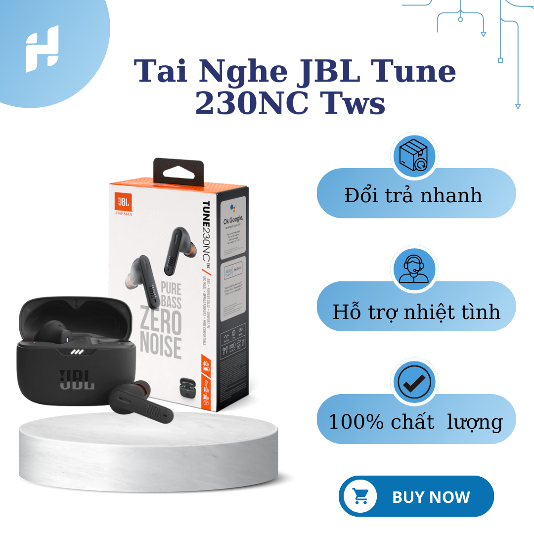  Tai nghe bluetooth JBL Tune 230 NC Tai Nghe Không Dây Thể Thao JBL Wave 200 Thiết Kế Thông Minh Chất Bass Cực Đỉnh Bluetooth 5.0 Với Chế Độ Chống Ồn 