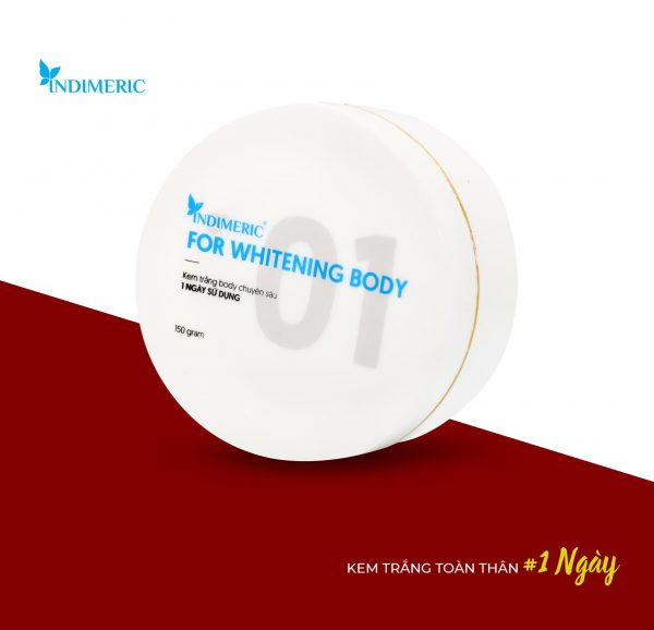 Kem trăng body chuyên sâu Indimeric là dòng sản phẩm chăm sóc da chuyên sâu, giúp bạn nhanh chóng có được làn da khỏe đẹp tận sâu bên trong