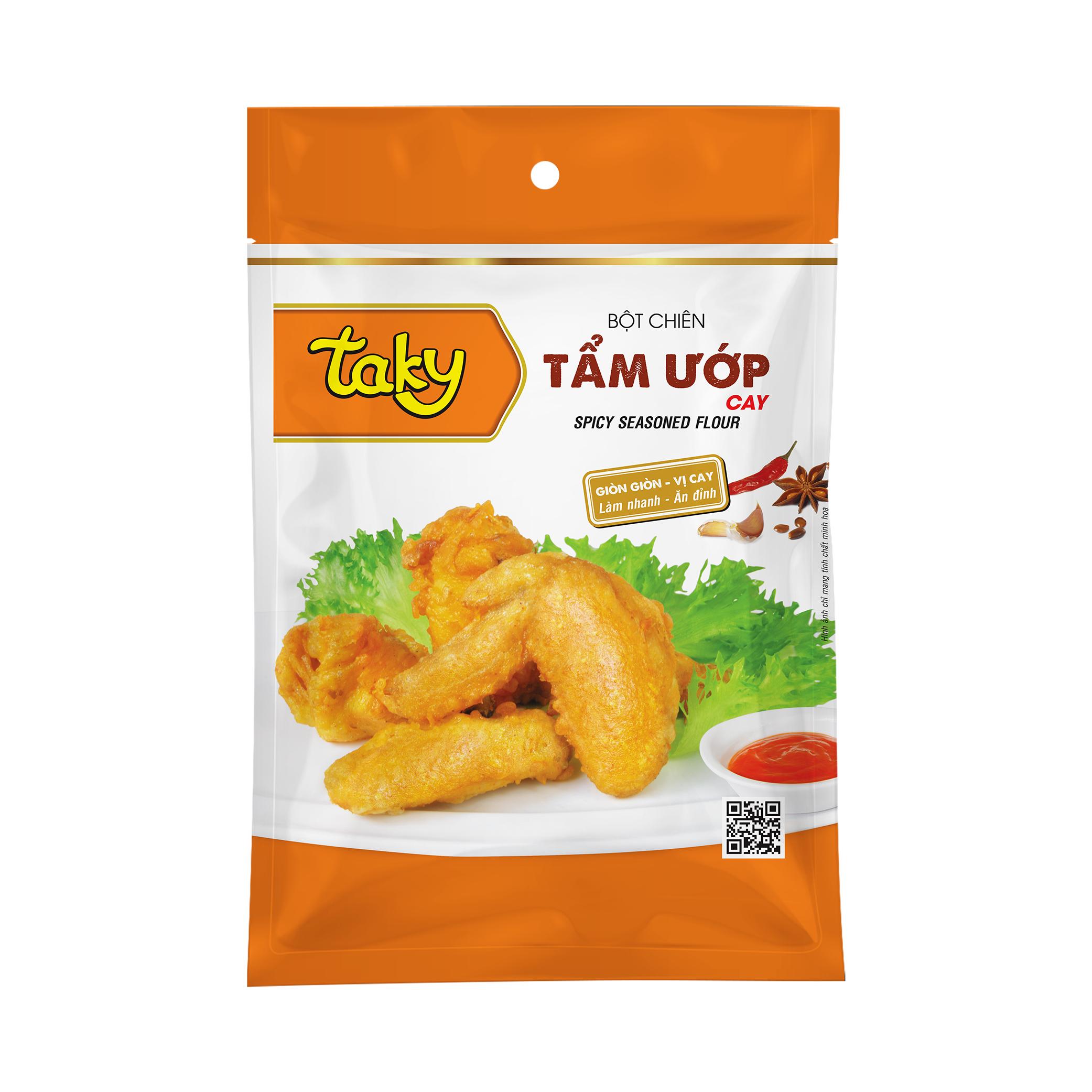 Bột Chiên Tẩm Ướp Cay Taky (60g/gói)