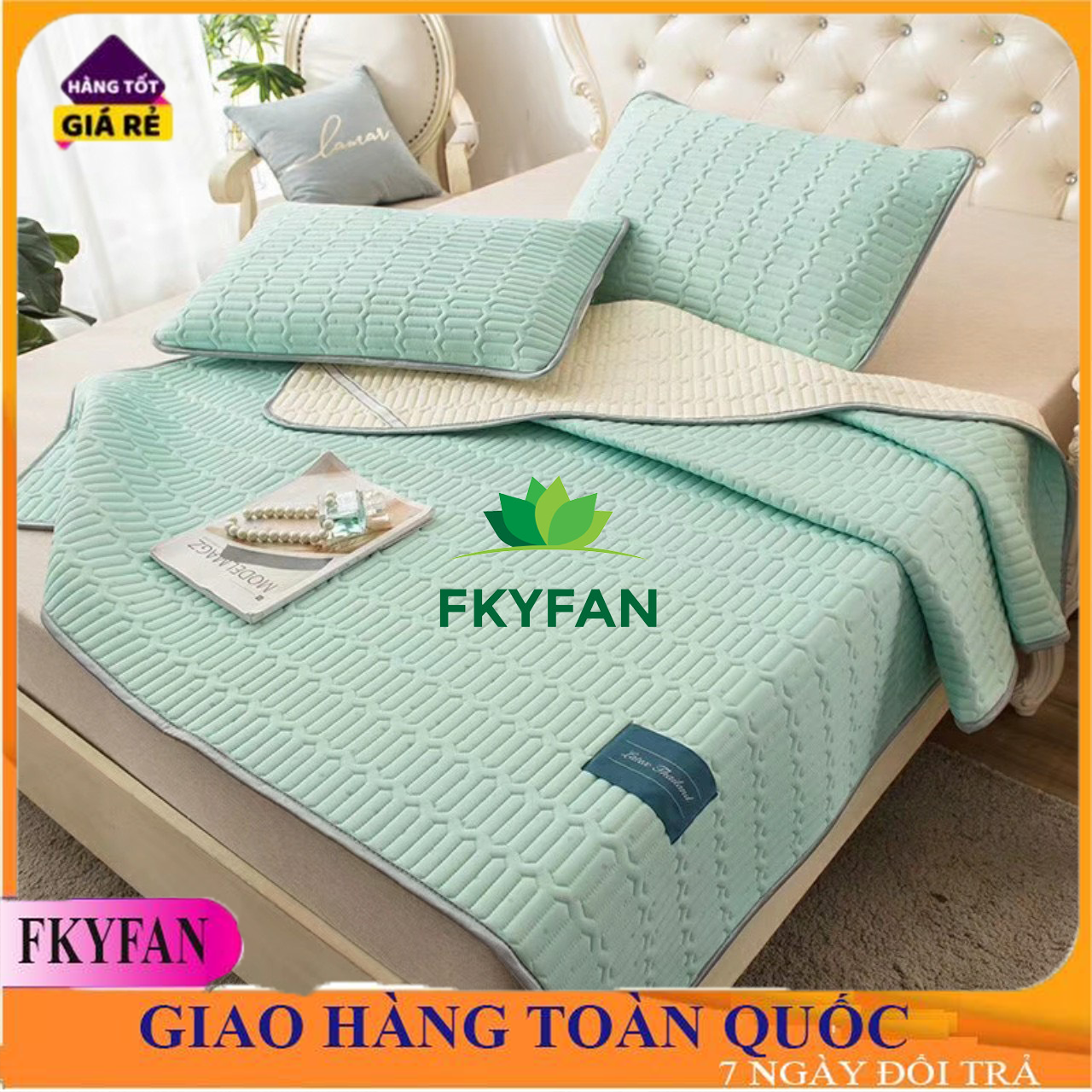 CHIẾU ĐIỀU HOÀ MỦ CAO SU NON HÀNG CHÍNH HÃNG NHẬP SIÊU MÁT SIÊU ÊM(1m6x2m;1m8x2m),Chiếu Cao Su Non Mềm MỊn Xóa Tan Nóng Bức Đem Lại Giấc Ngủ Thỏa Mãi , Ga Giường Mùa Hè Hàng Hot 2021