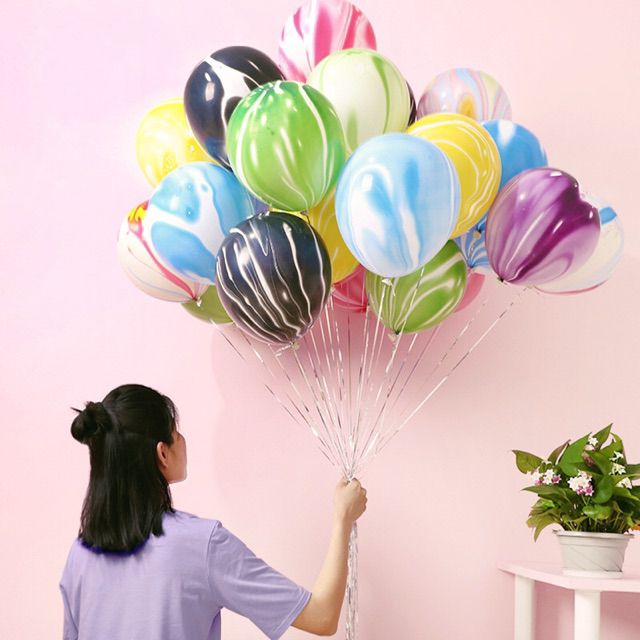 Set 10 cái bóng xoay vân đá sơn thủy lớn 32cm