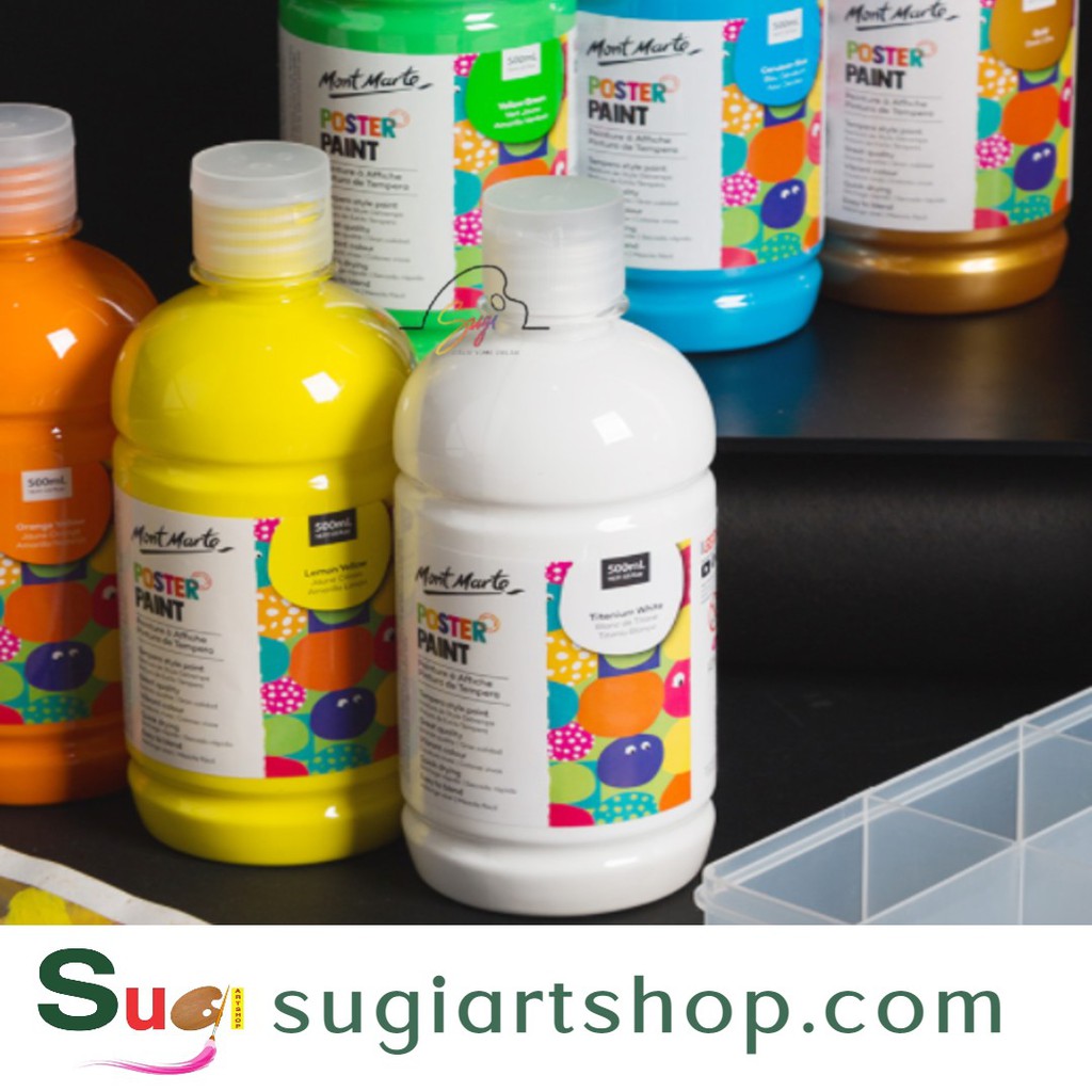 Màu poster paint mont marte 500ml - sugi art shop