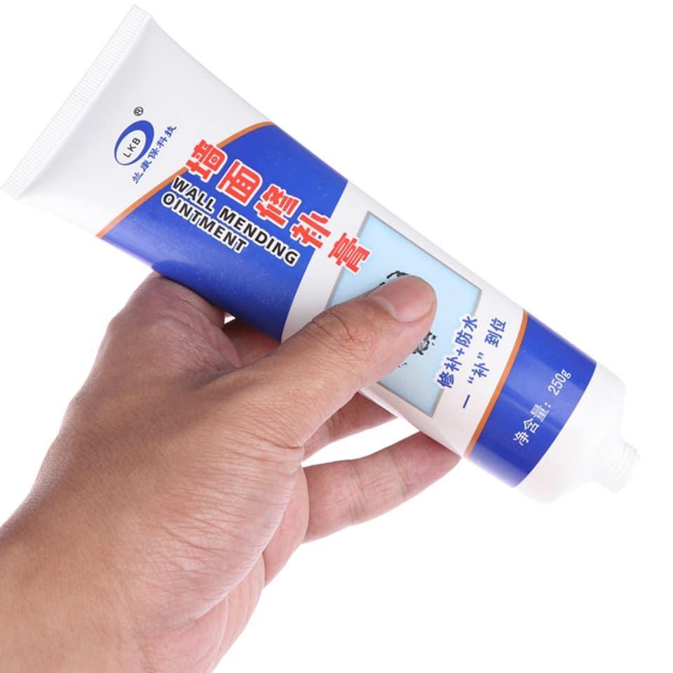 Keo siêu dính trám vết nứt, khe hở tường 250ml che khuyết điểm nhanh chóng, keo vá tường khô nhanh, không mùi, không thấm nước.