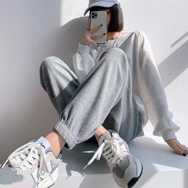 【nóng】 QUẦN JOGGER BO GẤU ULZZANG CHẤT NỈ TỔ ONG