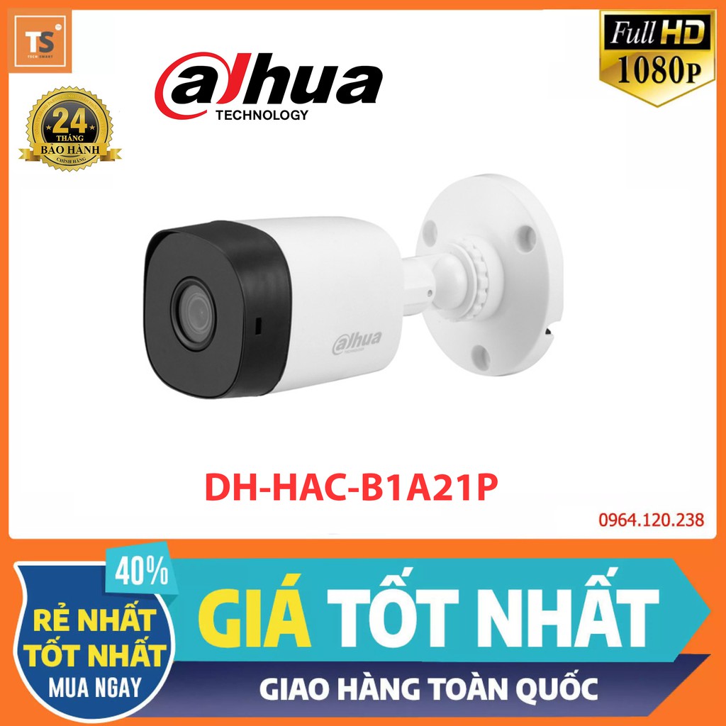 Camera giám sát hdcvi 2mp full hd dahua dh-hac-b1a21p